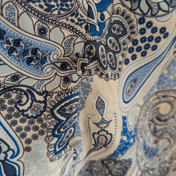 Paisley Blue Women's Top - Picture 6 of 7